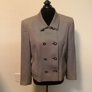 Versace Istante vintage 90's women's double breasted cropped jacket blazer